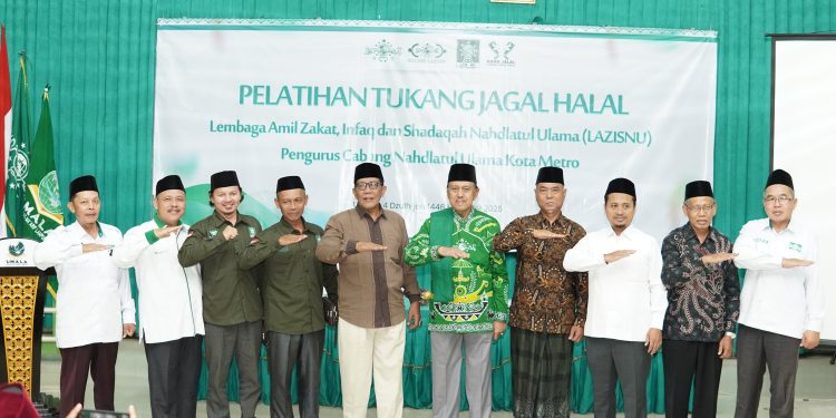 224 Peserta Ikuti Pelatihan Tukang Jagal Halal Lazisnu PCNU Kota Metro