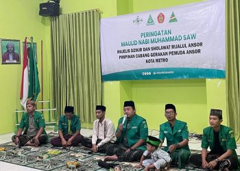 Ansor Metro Peringati Maulid Nabi Dan Kesaktian Pancasila