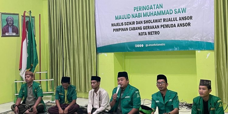 Ansor Metro Peringati Maulid Nabi Dan Kesaktian Pancasila