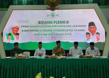 LPJ Diterima, PCNU Kota Metro Dinilai Berhasil Tata Administrasi dan Mewujudkan Masyarakat Berkeadilan Dan Sejahtera
