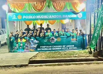 PC GP Ansor Kota Metro Buka Posko Mudik Gratis Dengan Berbagai Fasilitas