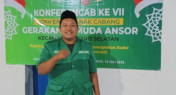 Syaiful Bahri Terpilih Menjadi Ketua Pimpinan Anak Cabang Ansor Metro Selatan Masa Khidmat 2025-2028