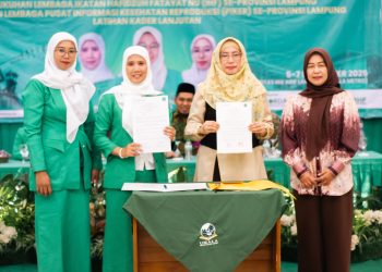 PW Fatayat NU Lampung Tandatangani MoU dengan BKKBN Provinsi Lampung