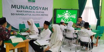 Cetak Generasi Qur’ani, SDNU Kota Metro Gelar Ebta Jilid An-Nahdliyah dan Munaqosyah Perdana